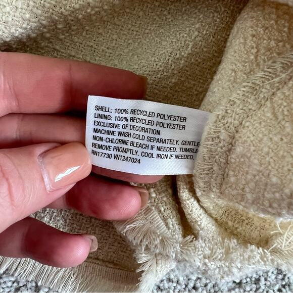 NWT Women's Boucle Frayed Edge Mini Skirt - Future Collective T™ SIZE 16 - Picture 5 of 11